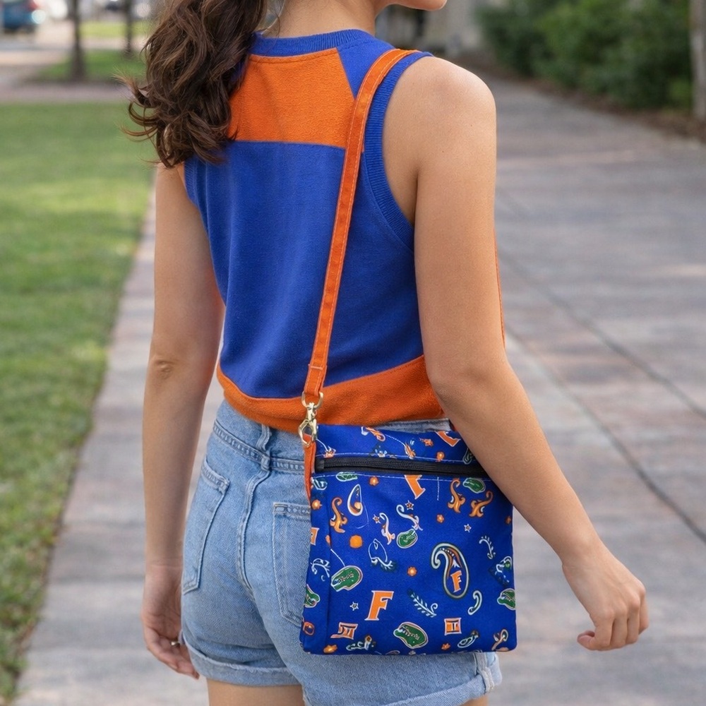 Florida Gators Blue and Orange Stadium Bag w/Change Purse